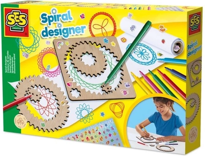 SES Creative spiral designer – wooden spiral drawing set