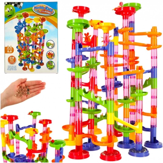 marble run – building set 219 pieces xxl