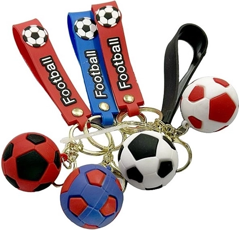Soccer Ball Keychain with Tag (12 pcs)