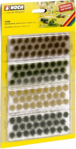 Noch Grass Tufts XL – set of 104 pcs