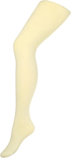 Children’s Cotton Tights New Baby Beige with Dots 116