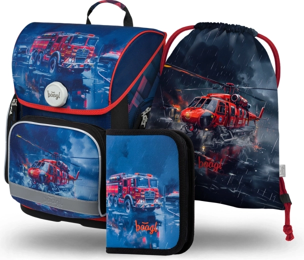 School Set Rescuers: Backpack, Pencil Case and Bag