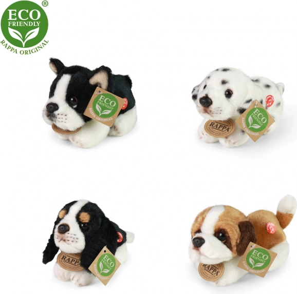 Plush Lying Dog 15 cm Eco-friendly