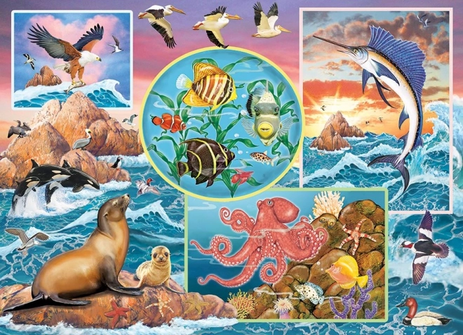 Puzzle familial Magie de l’océan 350 pièces COBBLE HILL