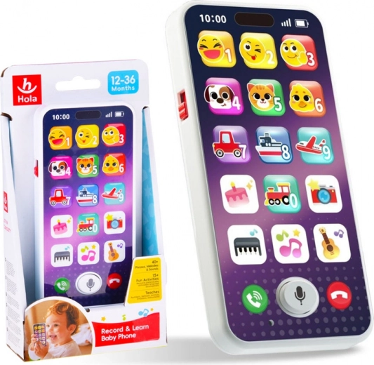 Interactieve kindersmartphone met melodieën en geluiden