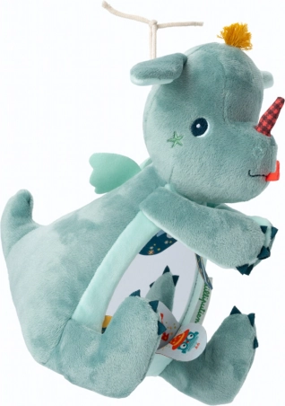 Lilliputiens – textile toy with mirror dragon Joe