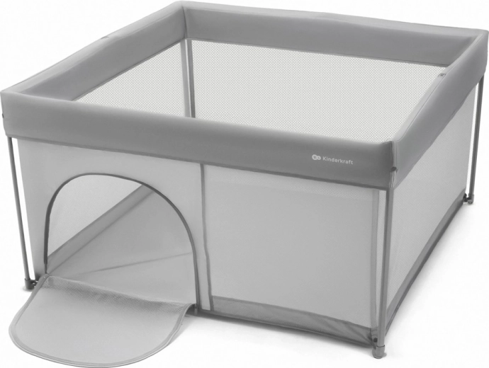 Parc pliant Kinderkraft Ziki pour enfants, gris clair
