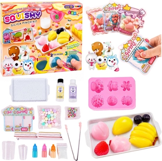 Kit créatif DIY pour fabriquer des squishies fruits