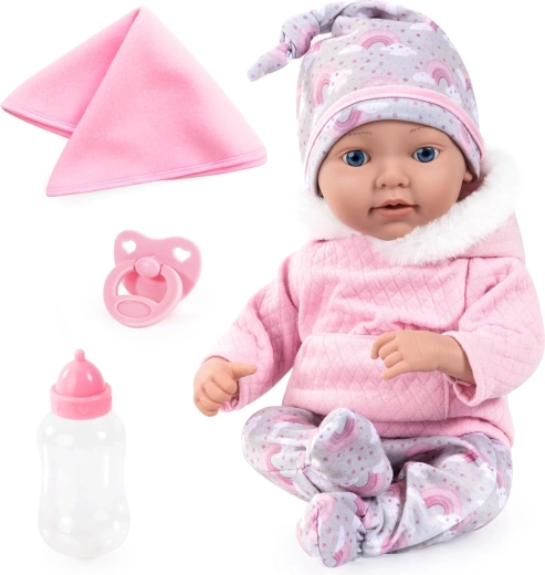 Zachte roze outfit en dekentje om te knuffelen