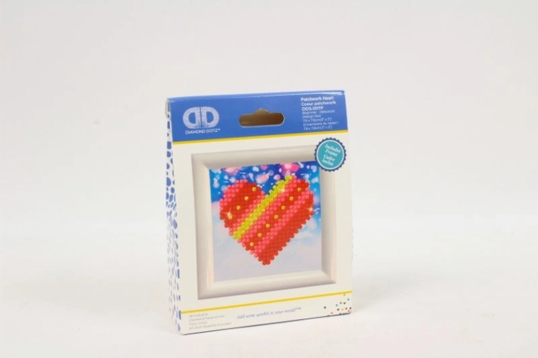 Diamond Dotz cœur patchwork – kit de broderie diamant