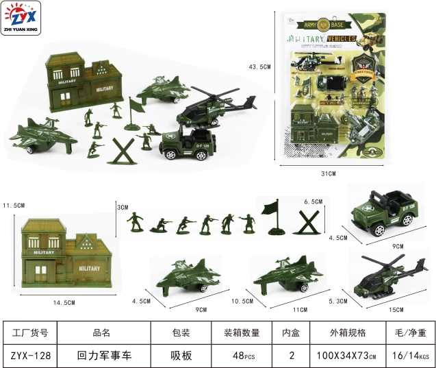 Militaireset met helikopter