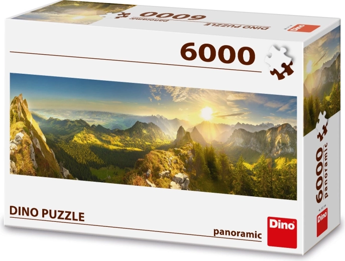 Panoramisch landschap van Zwitserland