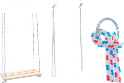 Holzschaukel – natürliches Schaukelsitzbrett 46 × 19 cm, Tragfähigkeit 80 kg