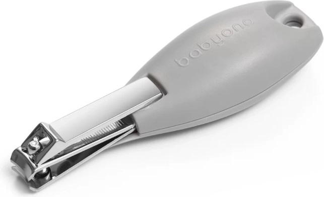 BabyOno coupe-ongles ergonomique gris