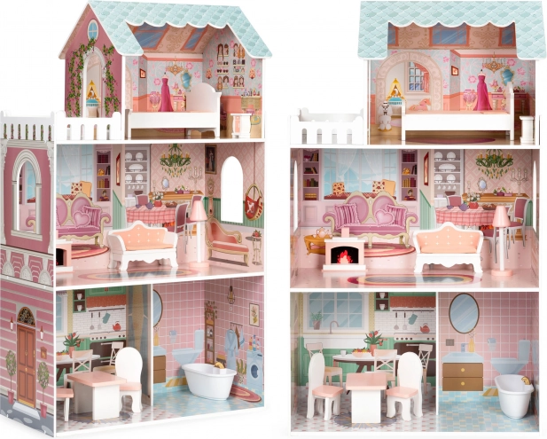 Large Doll House with Furniture ECOTOYS