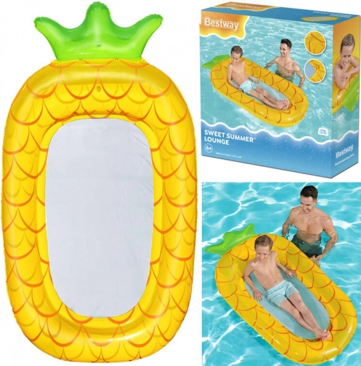 Bestway hamac d’eau gonflable pour enfants Ananas avec fond en filet