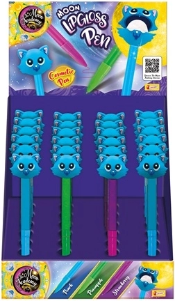 Moon Academy stylo à bille avec gloss à lèvres scintillant