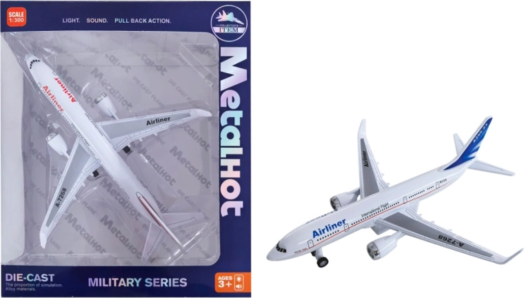 Modèle métallique d’avion de ligne Airliner MetalHot avec socle 1:860