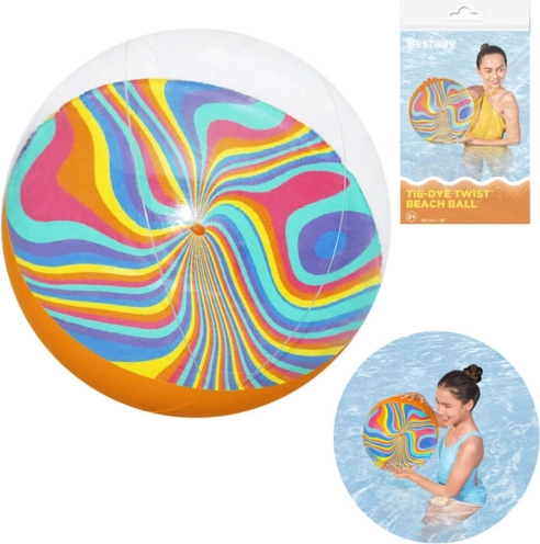 Bestway aufblasbarer Strandball Tie-Dye Twist 46 cm
