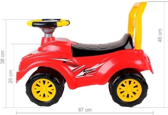 Porteur pour enfant Technok avec volant électronique et espace de rangement