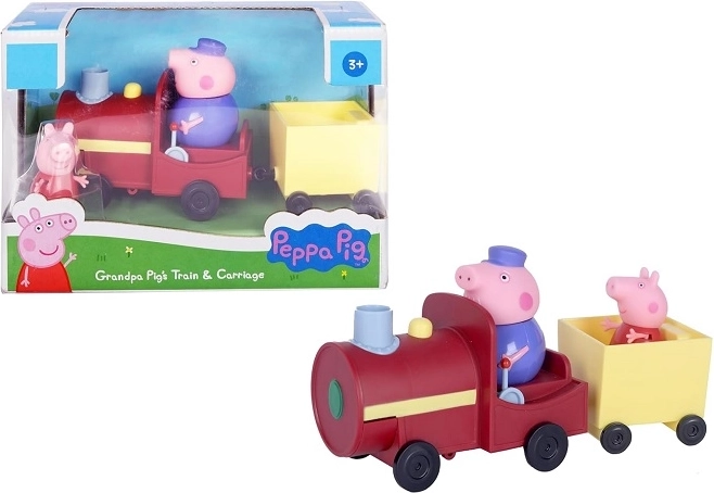 Peppa Pig Grandpa Pig train with 2 figures