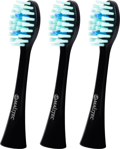 Ersatzbürstenköpfe für die Schallzahnbürste TOOTHIE X1, schwarz, 3 Stk.