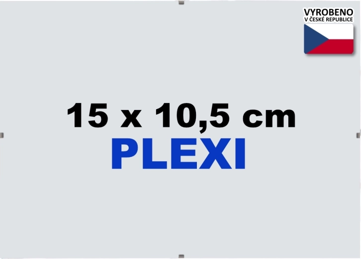 Euroclip-frame 15 x 10,5 cm van plexiglas