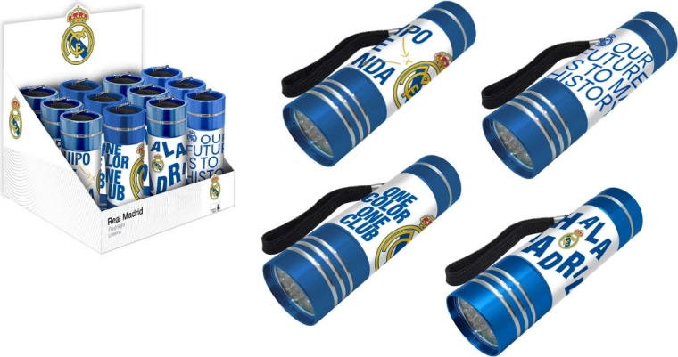 Lampe torche LED Real Madrid 9 cm