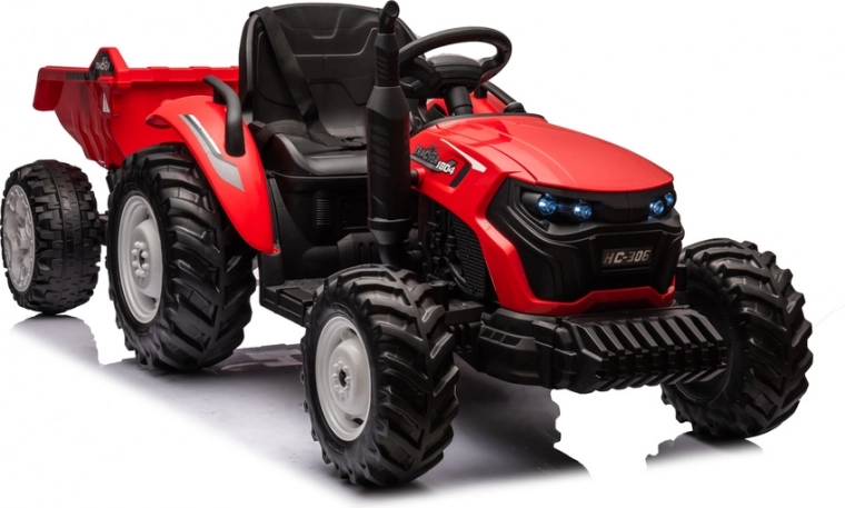 Accutrekker HC-306 rood met aanhanger 24V