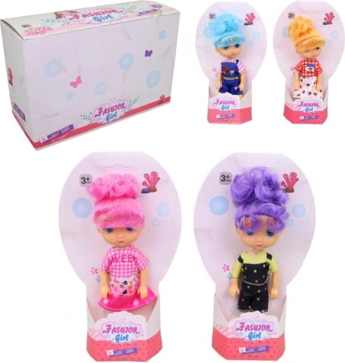 Doll for Girls 16 cm, 4 colors, 12 pieces