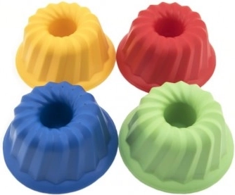 Zandvormpje tulband, kunststof, 12 × 7 cm, diverse kleuren