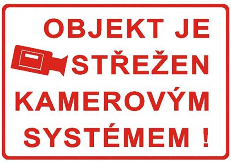 Panneau d’avertissement – site surveillé par un système de caméras A4 plastique