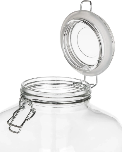 Helder glas en brede opening voor comfortabel gebruik
