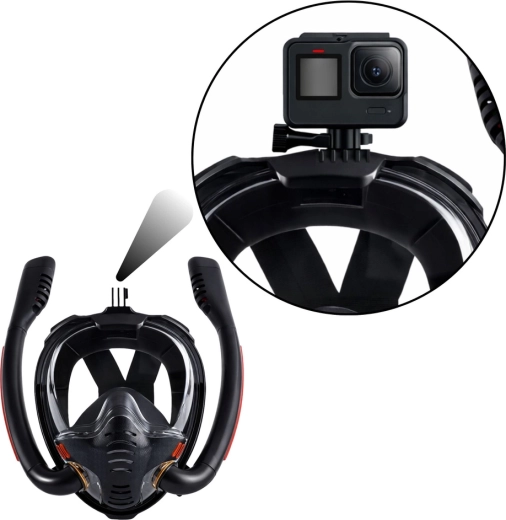 Camera­houder en inklapbare buizen