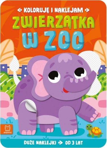 Ik kleur en plak: Dieren in de dierentuin – creatief stickerboek