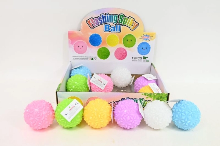 Balle lumineuse avec éclairage en présentoir de vente (12 pcs)