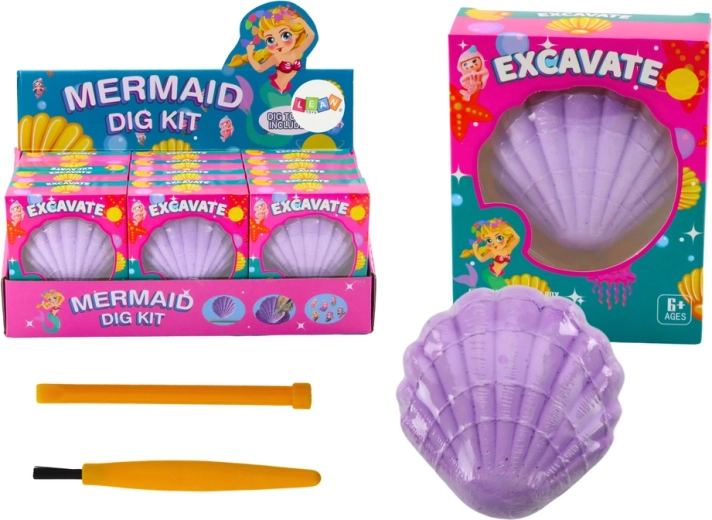 Archeologieset Zeemeermin in Schelp Beitel en Kwast