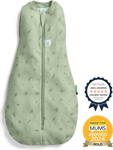 ErgoPouch Pucktuch und Schlafsack 2-in-1 Cocoon Willow 0,2 TOG (0–3 Monate, 3–6 kg)