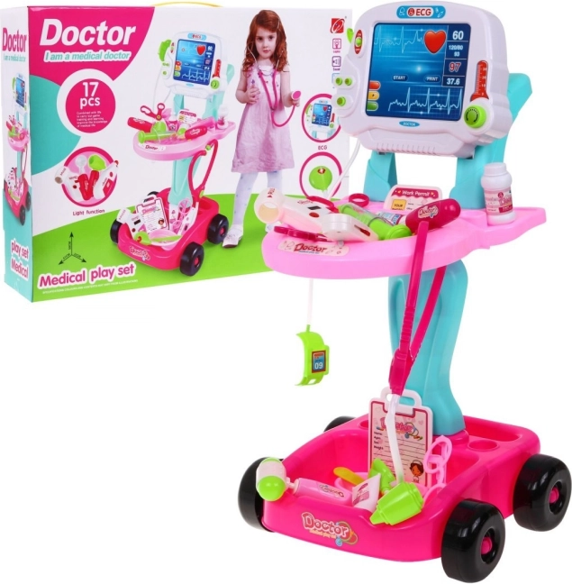 Children's Pink Medical Cart