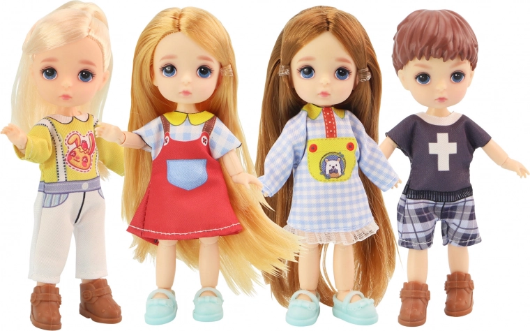 Doll with Movable Joints 12.5 cm