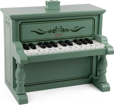 Houten piano Classic World met lesboek