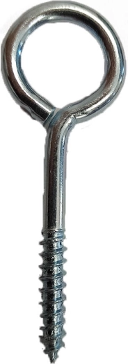 Closed eye with thread galvanized 40 × 14 × 3.8 mm, 200 pcs