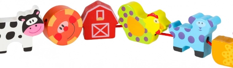 A farm full of colors and shapes