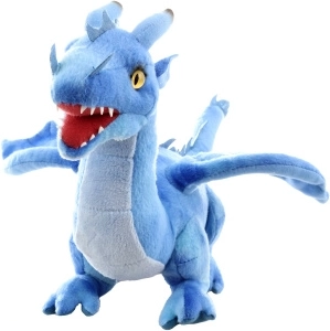 Plush blue dragon 36 cm eco friendly