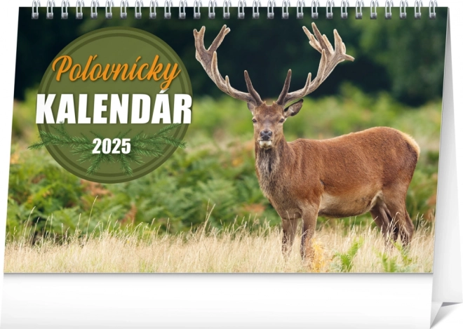 Calendrier de chasse de bureau 2025 NOTIQUE 23,1 × 14,5 cm