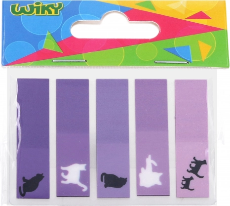Sticky note pad with stripes – cat