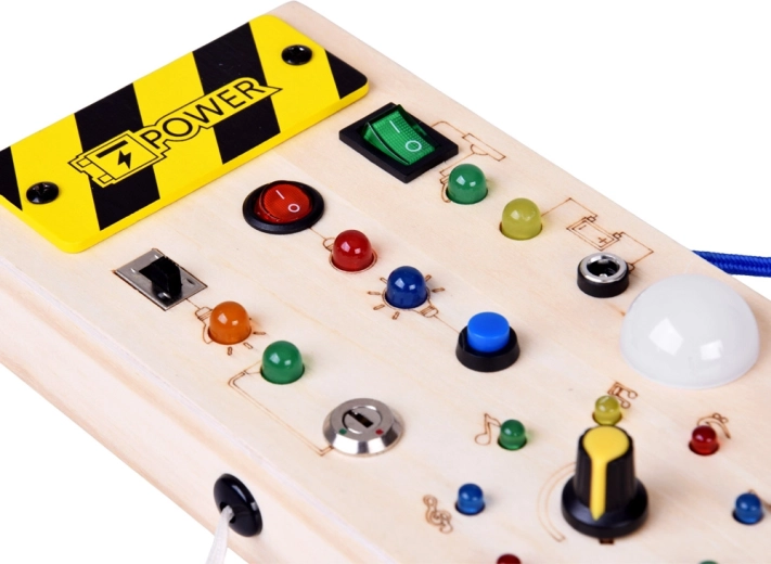 Learning cause and effect with glowing LEDs