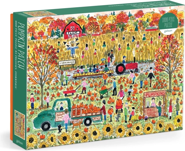 Puzzle Galison Champ de citrouilles 1000 pièces
