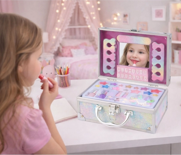 Portable mini vanity with mirror