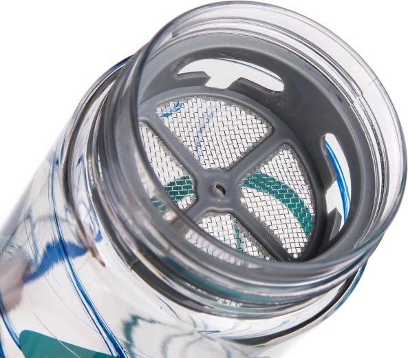 Stainless steel strainer for fruit, herbs, and ice
